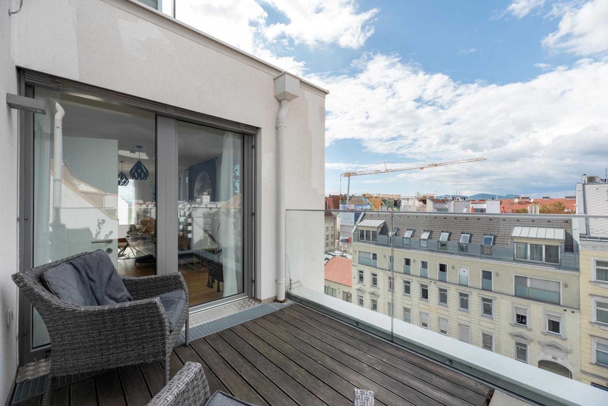Apartment Mit Traumhafter Dachterrasse & Weitblick Vienne Extérieur photo